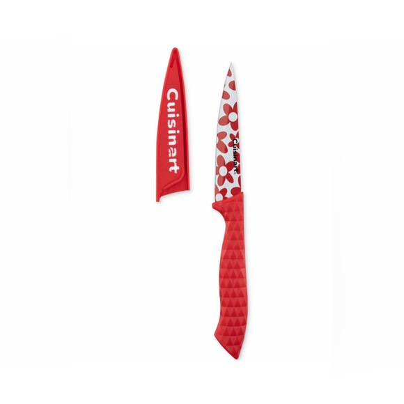 Cuisinart 10 piece, cute, floral nonstick coated knife set,...